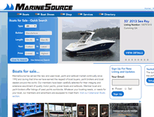 Tablet Screenshot of marinesource.com